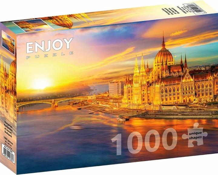 Produktbild Enjoy Puzzle ENJOY-1362 - Ungarisches Parlament bei Sonnenuntergang, Budapest, Puzzle, 1000 Teile (1000 Teile)