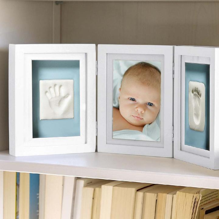 Actual product image Pearhead Table Photo frame with impression material