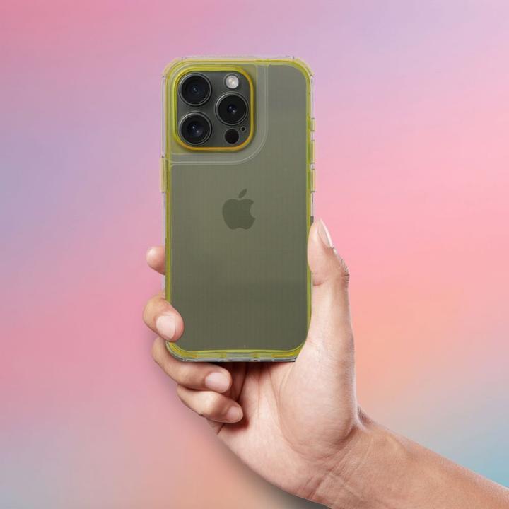 Immagine prodotto OEM Back panel cover MATRIX CLEAR Case for IPHONE 16 Pro yellow (Apple iPhone 16 Pro)