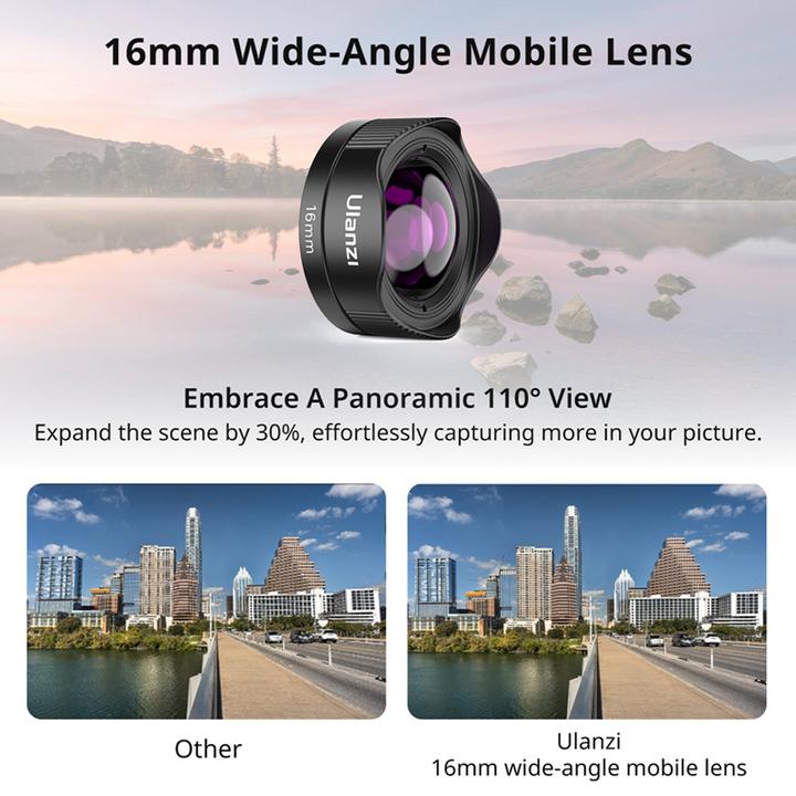 Image du produit Ulanzi CL 005 Lentille mobile grand angle 16mm