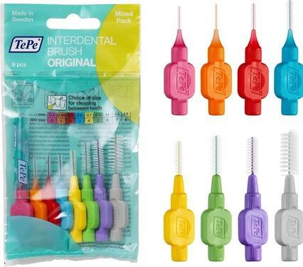 Produktbild TePe Interdentalbürsten Original Mixed Pack ISO 0-7 (8 x, 1.30 mm)