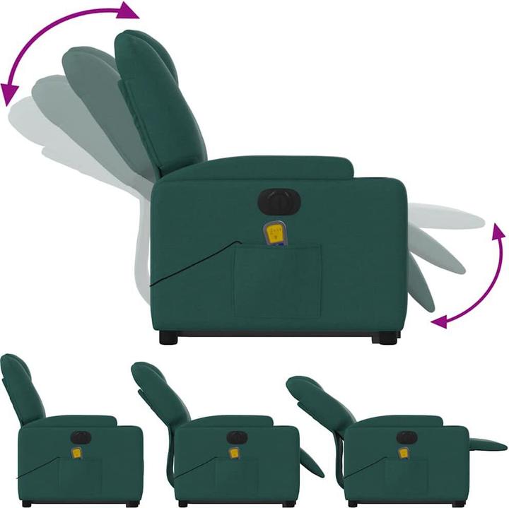 Immagine prodotto VidaXL Poltrona massaggiante elettrica con tessuto di supporto