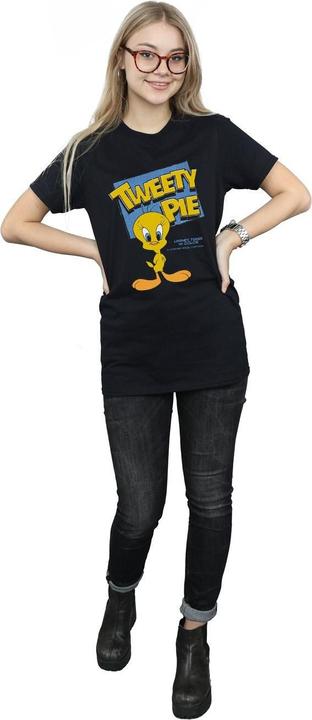Immagine prodotto Looney Tunes Maglietta Boyfriend da donna/ragazzo in cotone Tweety (M)