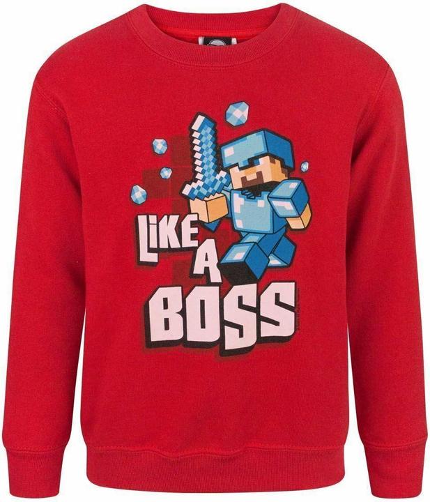 Minecraft Jungen Like A Boss Sweatshirt (110)