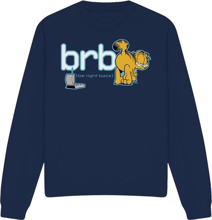 Actual product image Garfield Unisex Adult Be Right Back Sweatshirt (XL)
