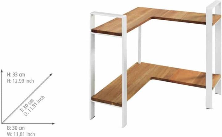 Actual product image Wenko Louisa kitchen corner shelf