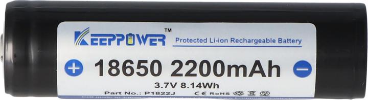 Actual product image Keeppower Akku 18650 geschützt (1 pcs., 18650, 2200 mAh)