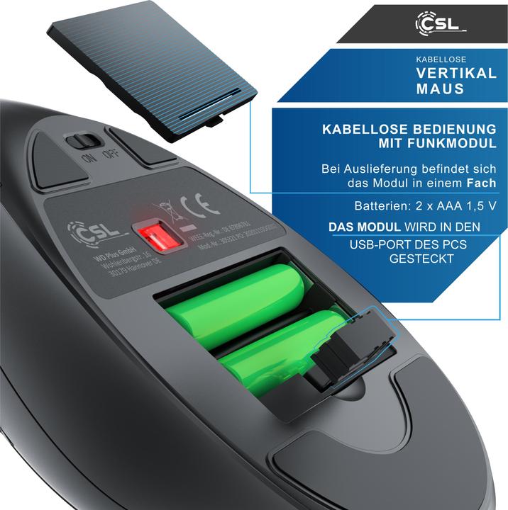 Image du produit CSL Vertikale Maus (Sans fil)