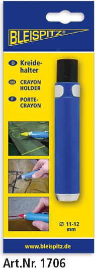 Produktbild Bleispitz Kreidehalter Metall (Blau, 12 mm)
