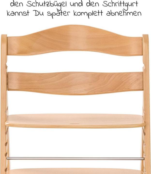 Actual product image Hauck Highchairs Highchair Alpha Plus Natural - in economy set incl. (Highchair)