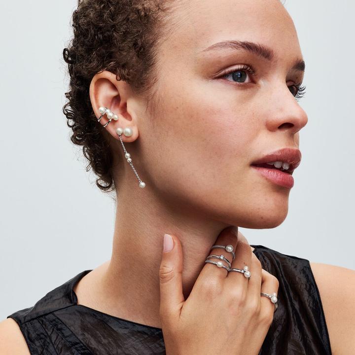 Image du produit Pandora Bague duo Treated Freshwater Cultured Pearls (54, Argent 925)