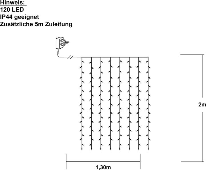 Nährwerte und Zutaten Star Trading Lichterketten-Vorhang (0.70 m)