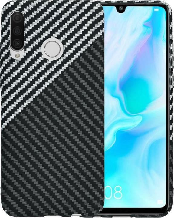 Produktbild Techsuit - Carbonite FiberShell - Huawei P30 Lite / P30 Lite New Edition - Stealth Gray (Huawei P30 Lite New Edition, Huawei P30 Lite)