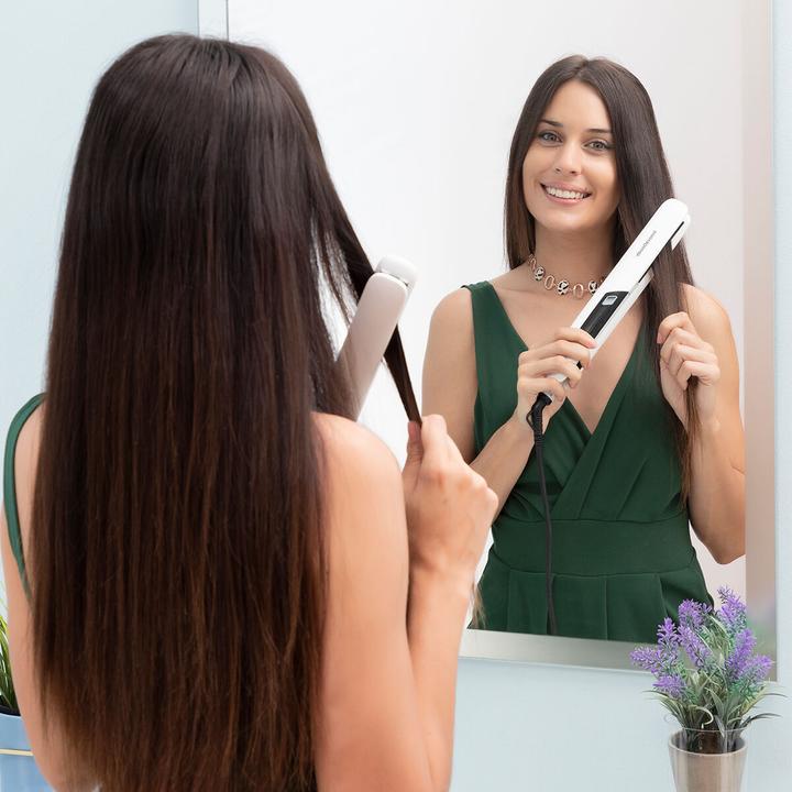 Actual product image InnovaGoods Ceramic Hair Straightener with Steam Function Stemio 36 W (Steam straightener)