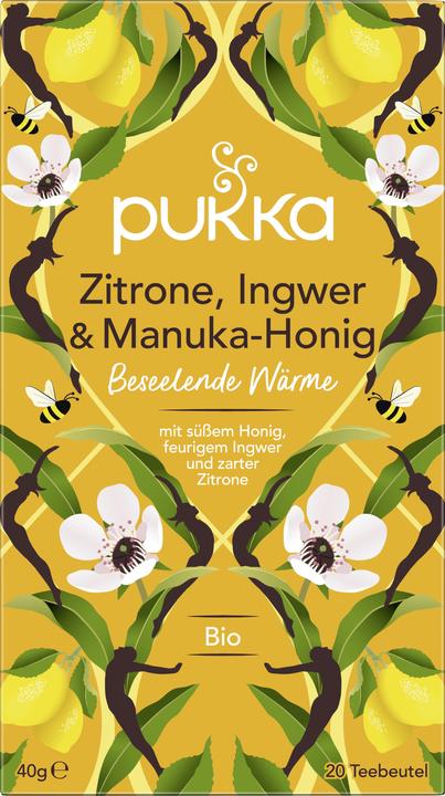 Image du produit Pukka Citron, gingembre et miel de Manuka (40 g)