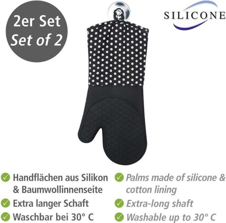 Image du produit Wenko gants de cuisine (60% coton, 40% polyester, Silicone)