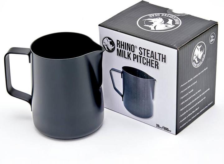 Actual product image Rhinowares Teflon milk jug black (0.60 l)
