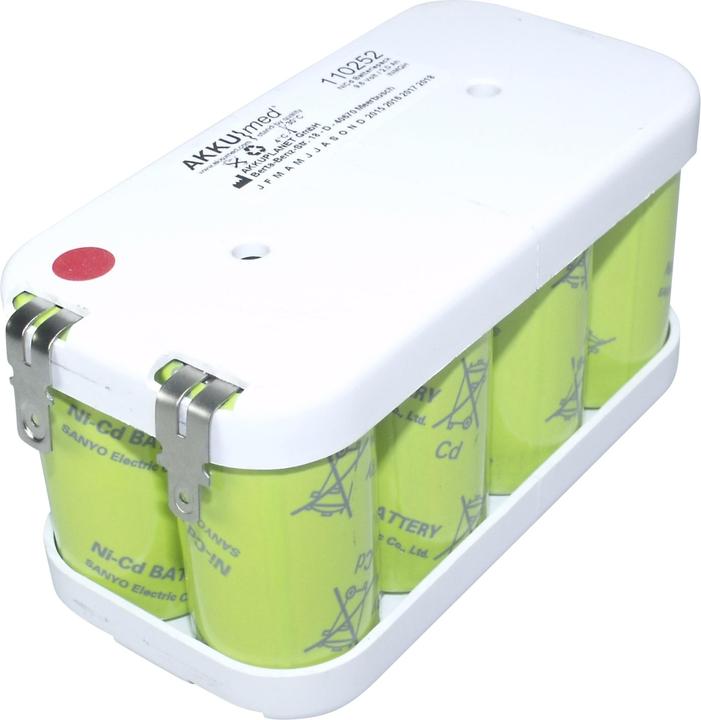 Actual product image XCell NC Battery suitable for Bioset 3600 9,6 Volt 2,0 Ah CE conform (2000 mAh)