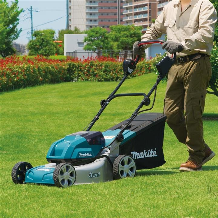 Image du produit Makita Tondeuse sans fil DLM460PG2 2x18V 46cm 2x6.0Ah (Fonctionnement sur batterie)