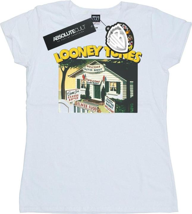 Immagine prodotto Looney Tunes Elmer Fudd Welcome Easter Rabbit Maglietta Donna (XL)