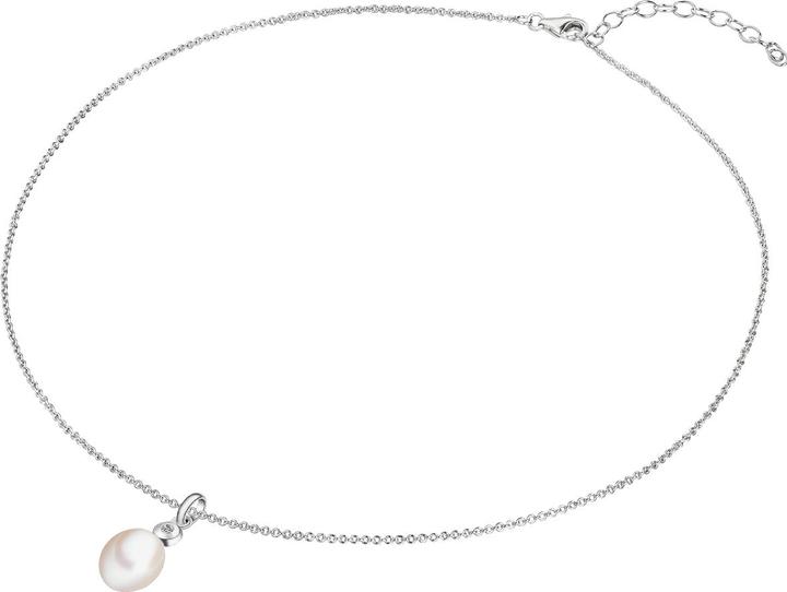 Image du produit Lulu & Jane Argent sterling diamant perle d'eau douce de culture argent - 33124 (Argent Sterling)