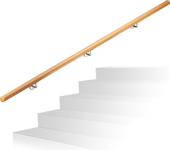 Actual product image Relaxdays Beech Handrail