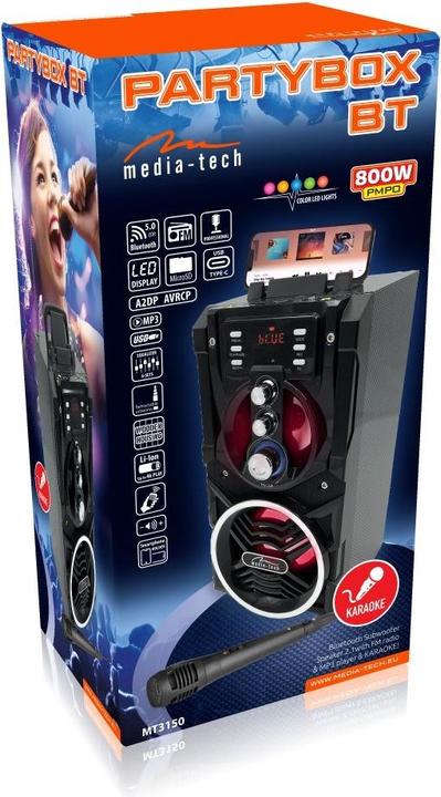 Actual product image Media-Tech PARTY BOX BT MT3150 (4 h, Rechargeable battery operated)