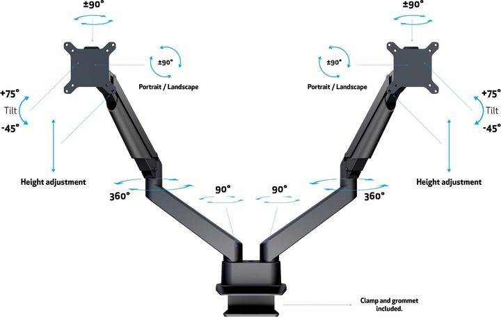 Image du produit Multibrackets M Deskmount (Tables, 32")