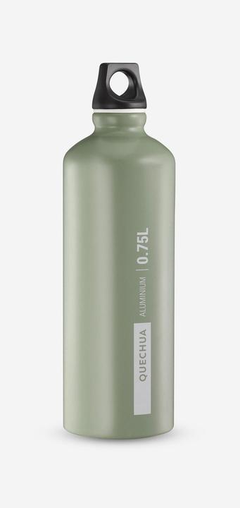 Quechua Trinkflasche Alu Schraubverschluss Wandern - 0,75 L (0.75 l)
