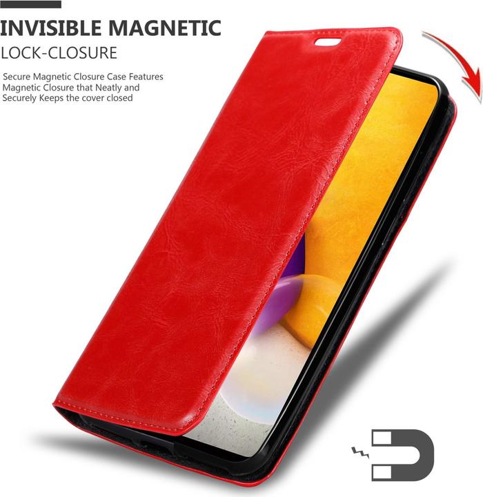 Actual product image Cadorabo Case for Samsung Galaxy A73 5G in Book Invis. Magnet Style (Samsung Galaxy A73 5G)