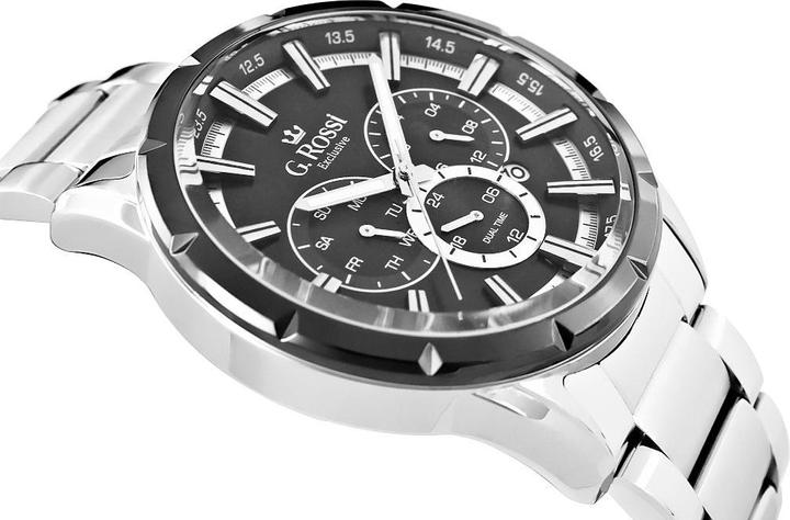 Produktbild Gino Rossi G.Rossi Dual Time Herrenuhr E13605B-1C1