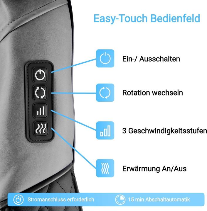 Actual product image Fitleap Nackenmassagegerät, Shiatsu Massagegerät für Muskelschmerzlinderung