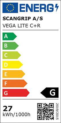 Energie-Label Scangrip LED-Baustrahler VEGA LITE 1500 C+R (2500 lm)