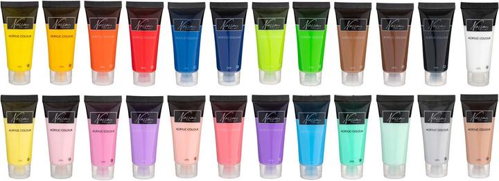 Produktbild Art Sensations Nassau Acrylfarbe Basis und Pastelle (Schwarz, 24 ml)