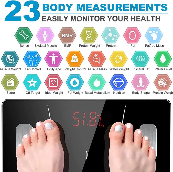 Actual product image Youngdo Body fat scale 30x30cm, with app