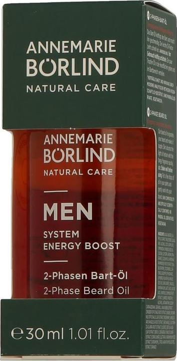 Produktbild Annemarie Börlind for Men Serie - Men System Energy Boost 2-Phasen Bart-Öl (30 ml)