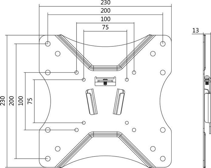 Actual product image LogiLink TV Wall Mount (Wall, 42", 25 kg)