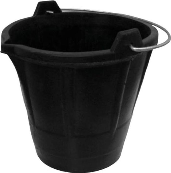 Produktbild Velleman - MÖRTELEIMER - 12 L - GUMMI - MIT AUSGUSS