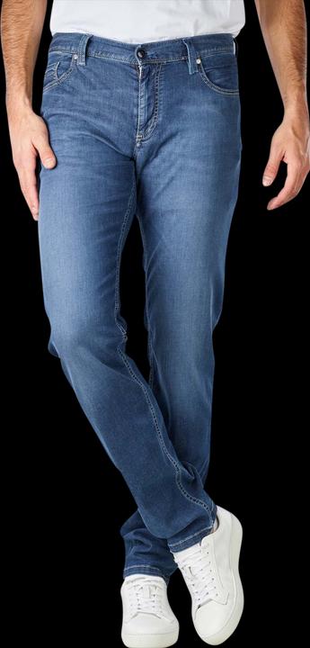 Image du produit Alberto Super Stretch Light Tencel Pipe Jeans Slim Fit Navy (W42/L34)