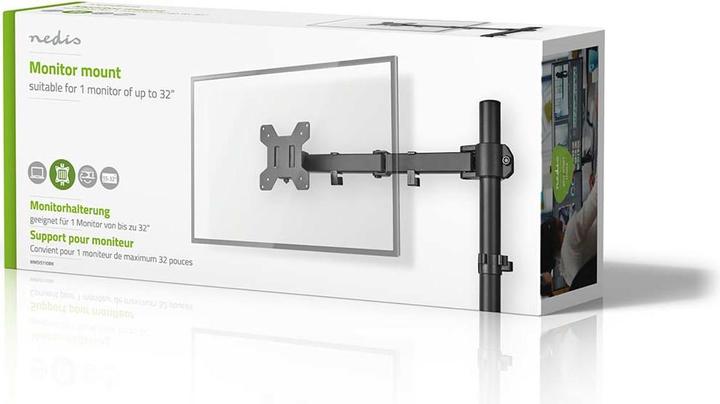 Actual product image Nedis Desk monitor holder | 1 screen(s) | 15 - 32 " | 75x75 / 100x100 | Fully movable (Table, 32")