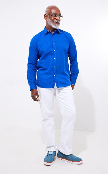Actual product image Joe Browns Linen Blend Long Sleeve Shirt (S)