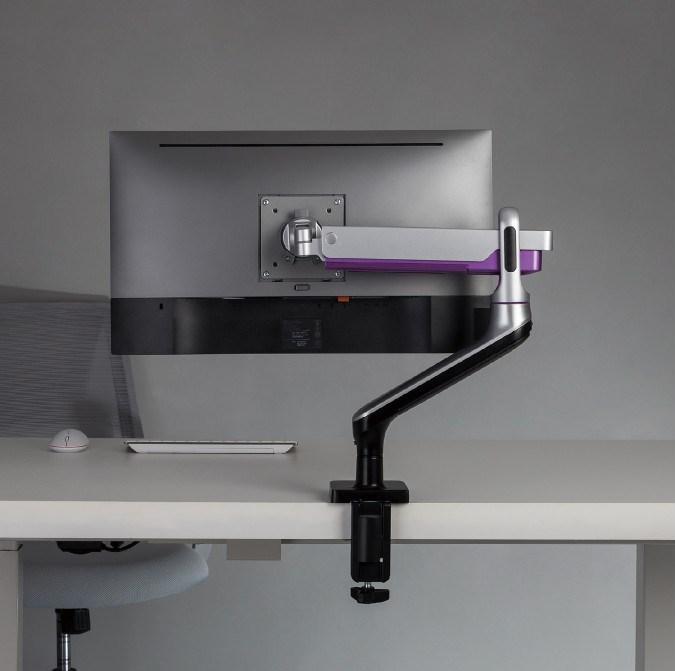 Actual product image Ergo Office Monitor Mount, Premium Gas Spring, Double Arm 17"-32" 9kg, ER-436 (Table, 32")