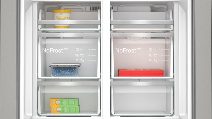 Produktbild Siemens iQ700, Kühl-Gefrier-Kombination, mehrtürig, 183 x 90.5 cm, Edelstahl antiFingerprint, KF96DPPEA (574 l)