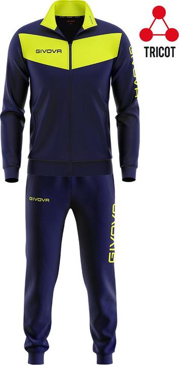Produktbild Givova Tuta Visa Fluo Trainingsanzug marinegrün TR018F 0419 L (L)
