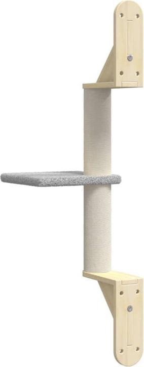 Image du produit VidaXL Arbre à chat avec colonne griffoir montage mural 85,5 cm (85.50 cm, Gris clair)