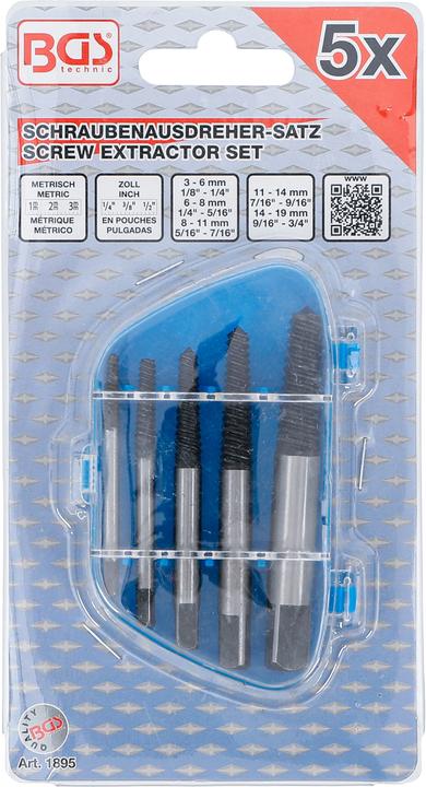 Immagine prodotto HP Autozubehör Serie di estrattori viti dimensioni: 1 - 5 5 pz.