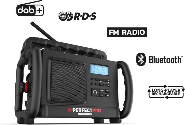 Actual product image PerfectPro Rockbox (FM, DAB+, Bluetooth)