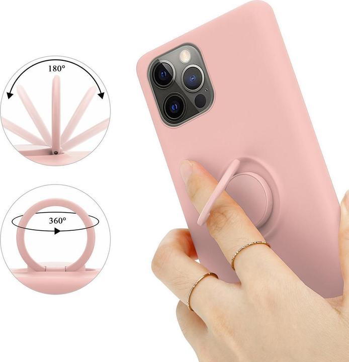 Image du produit Cadorabo TPU Liquid Ring Silicone Case Cover (Apple iPhone 13 Pro Max)