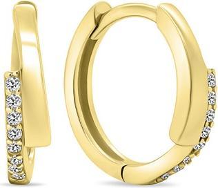 Image du produit Brilio Silver - Boucles d'oreilles mode plaquées or avec zircons EA558Y