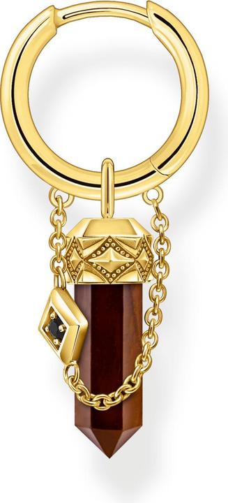 Produktbild Thomas Sabo Einzel Creole mit rotem Tigerauge-Anhänger vergoldet (Silber 925)